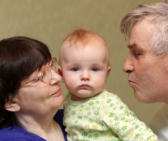 Grandparents and baby