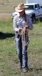 Lewis and Clark County Fair girl with rope