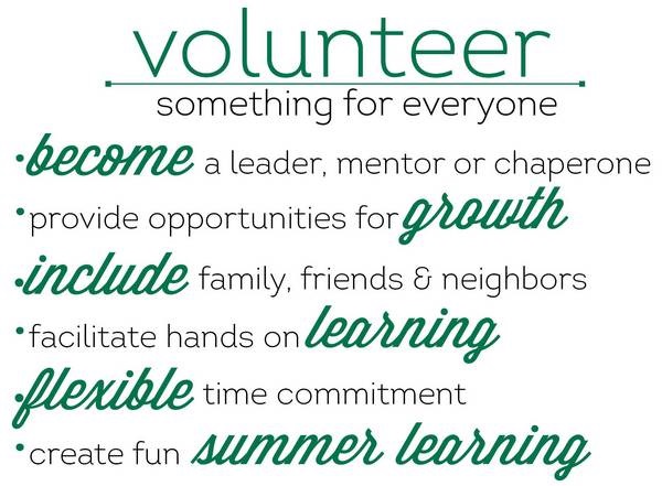 Volunteer, something for everyone